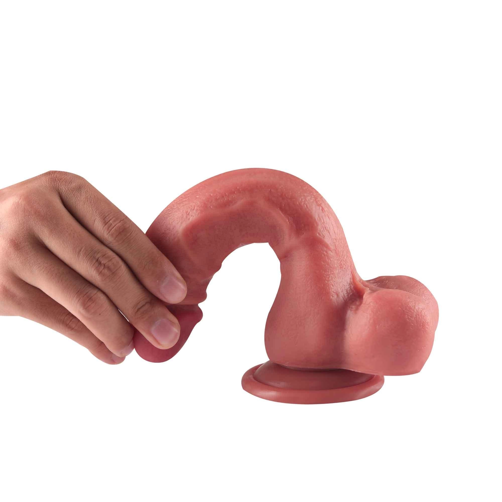 Japos - Realistic Silicone Suction Dildo 6 Inch
