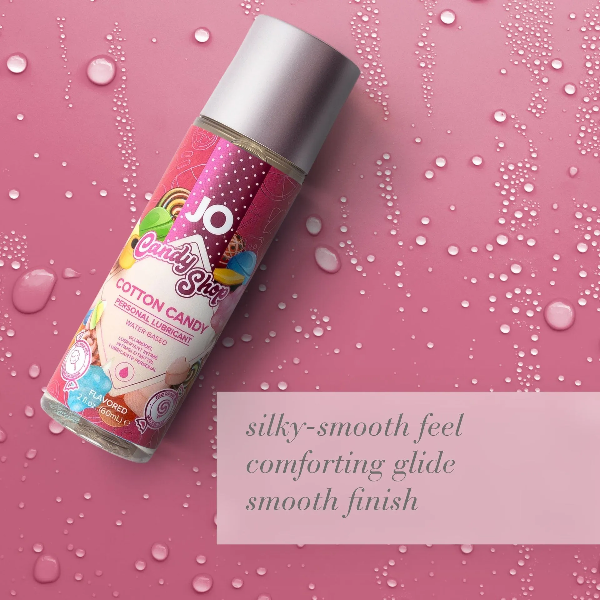 JO H2O Cotton Candy Candy Shop Flavored Lubricant - 2 oz