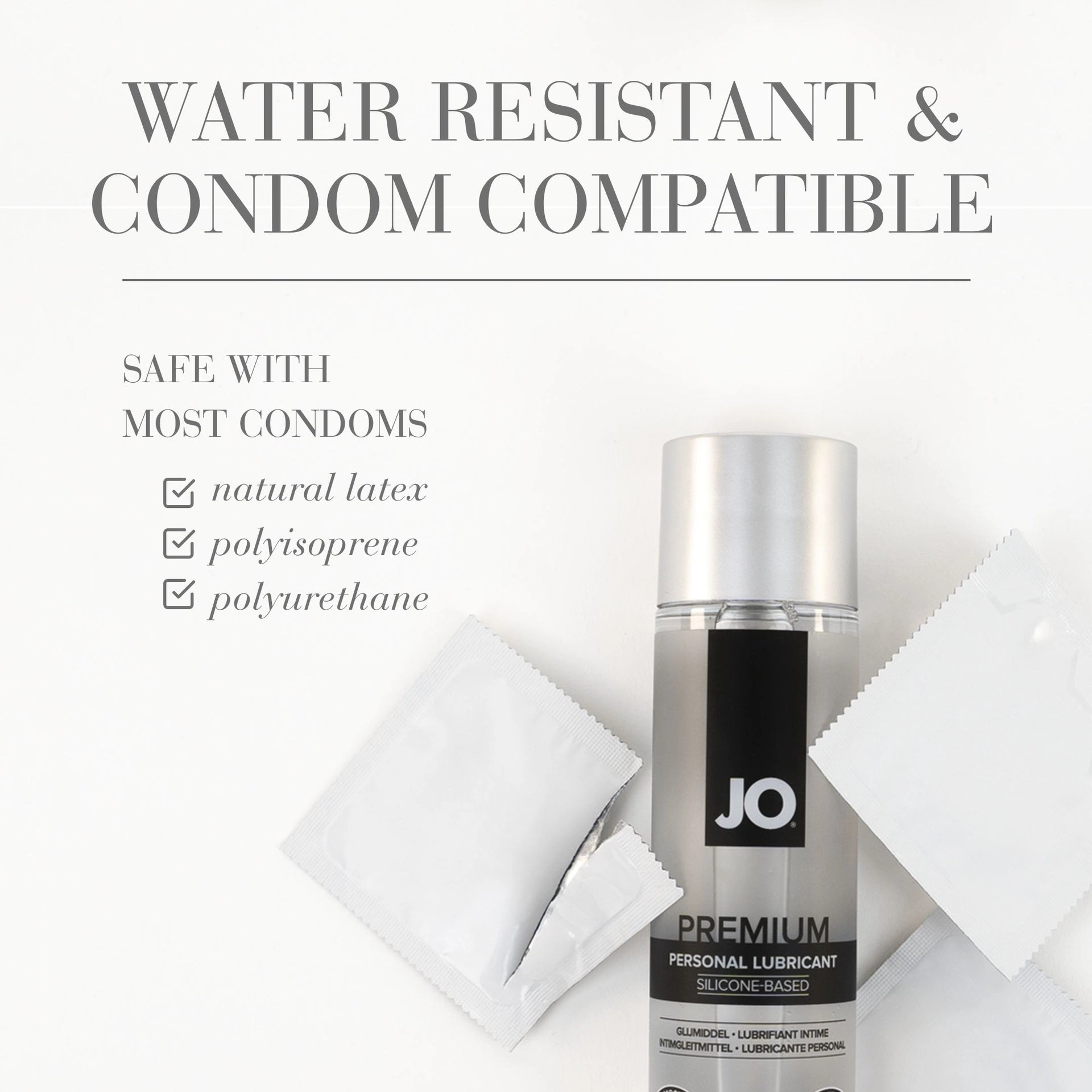 JO Premium Original Silicone Lubricant - 4 oz