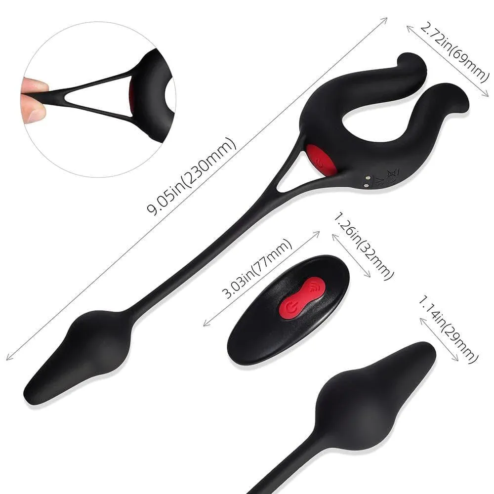 Jolie - Vibrating Multi Massager with Butt Plug