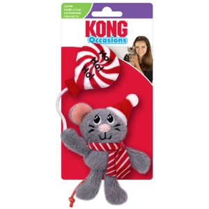 Kong Holiday Occasions Mouse Grey Cat Toys