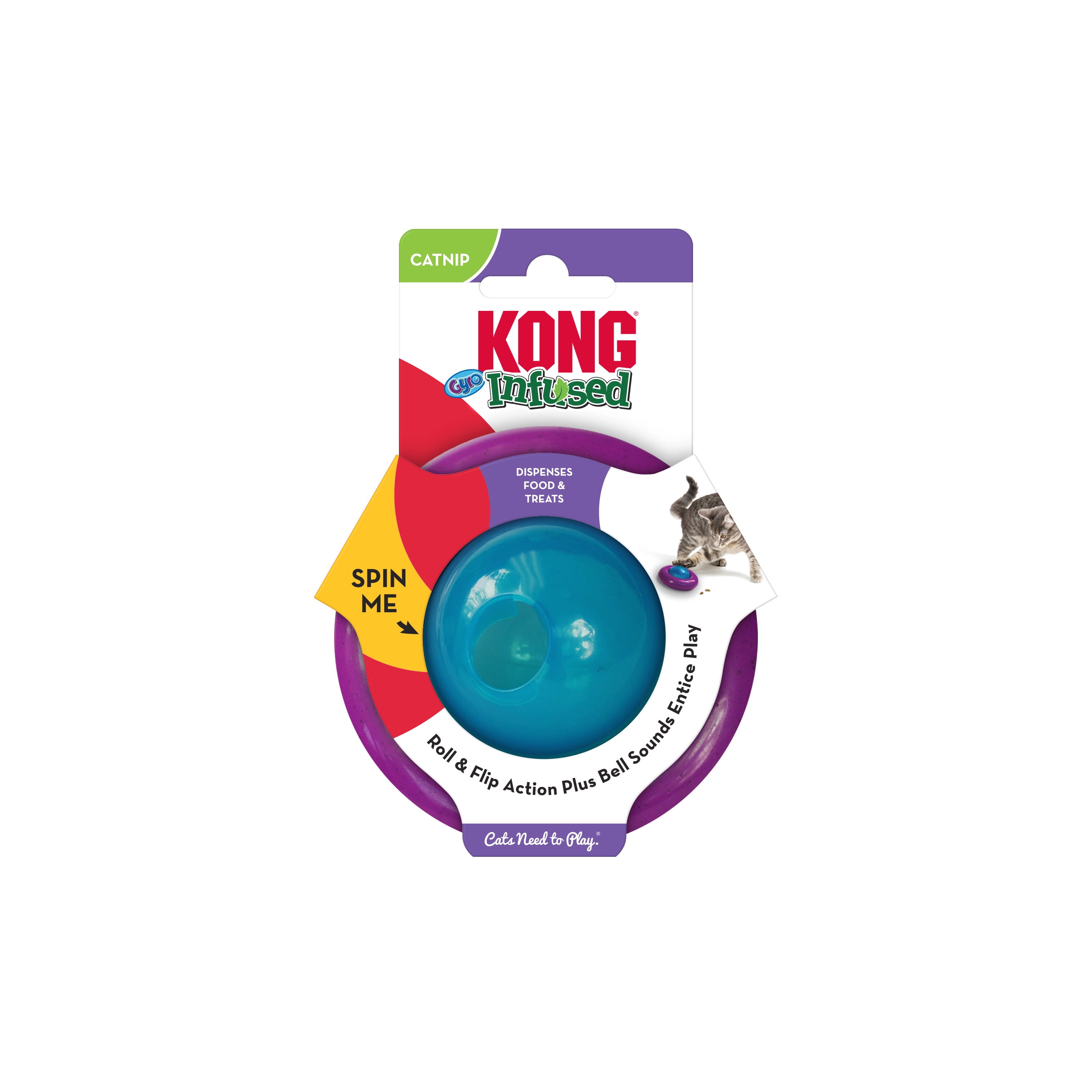 KONG Infused Cat Gyro Cat Toy
