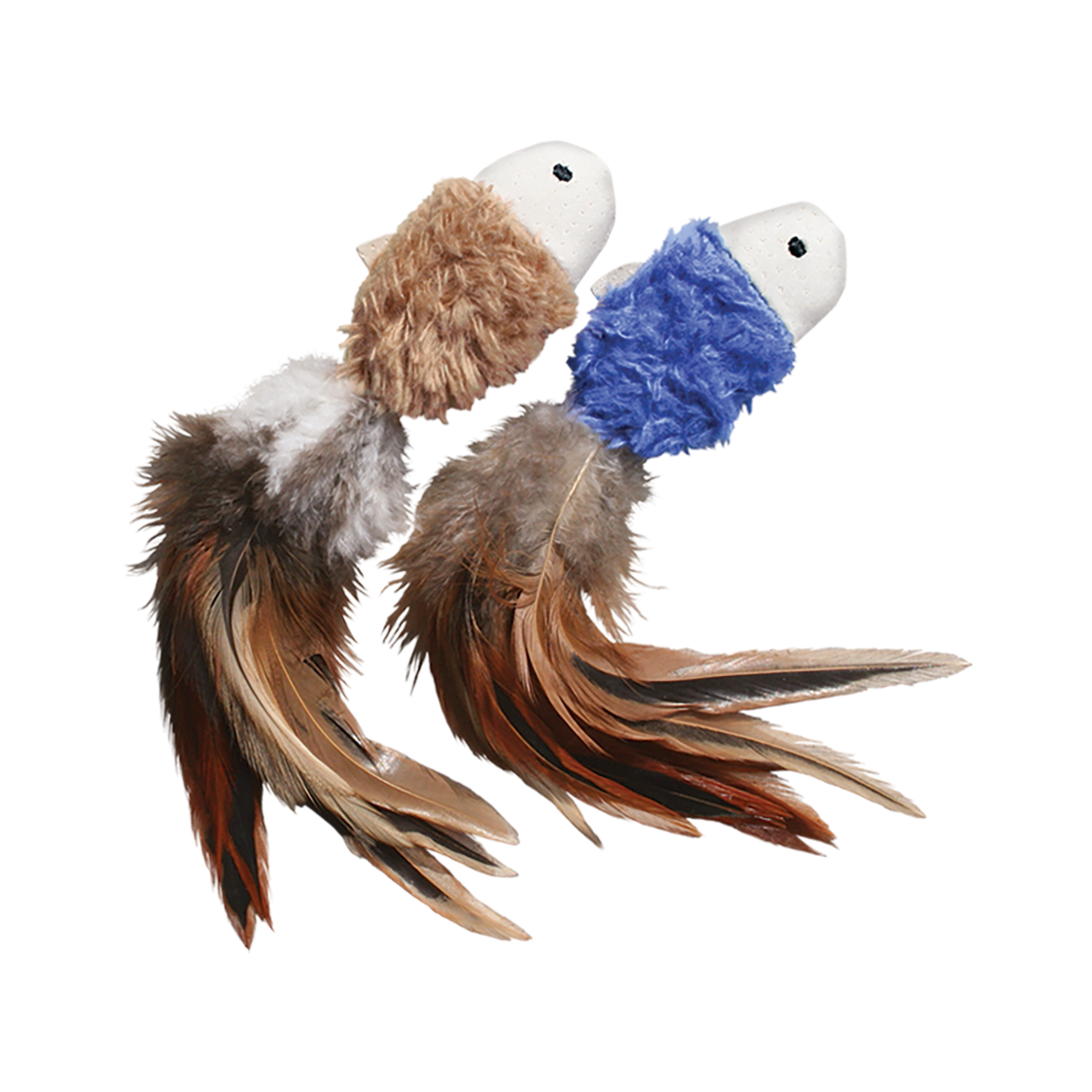 KONG Naturals® Crinkle Fish 2pk Assorted Cat Toy