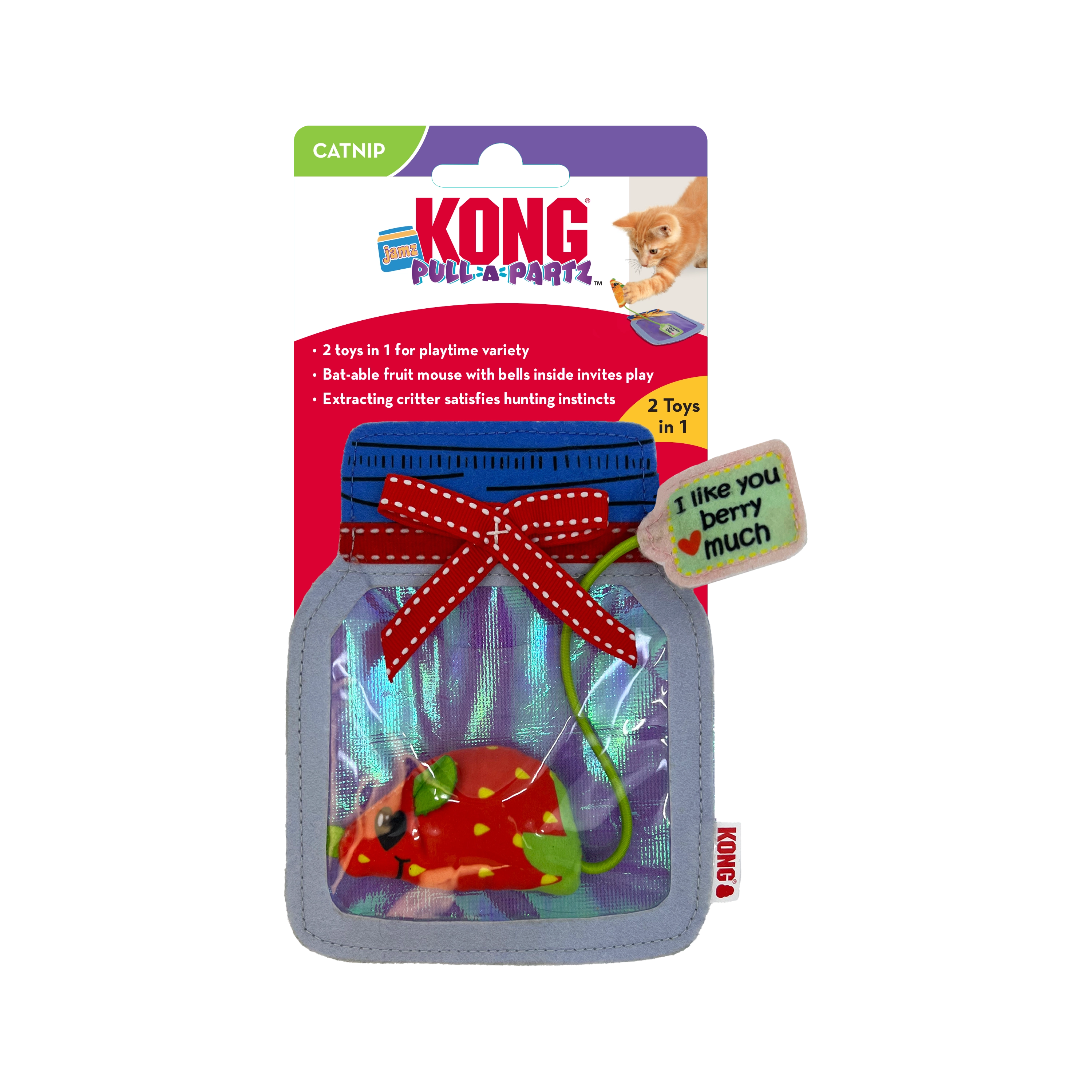 KONG Pull-a-Partz Jamz Assorted Cat Toy