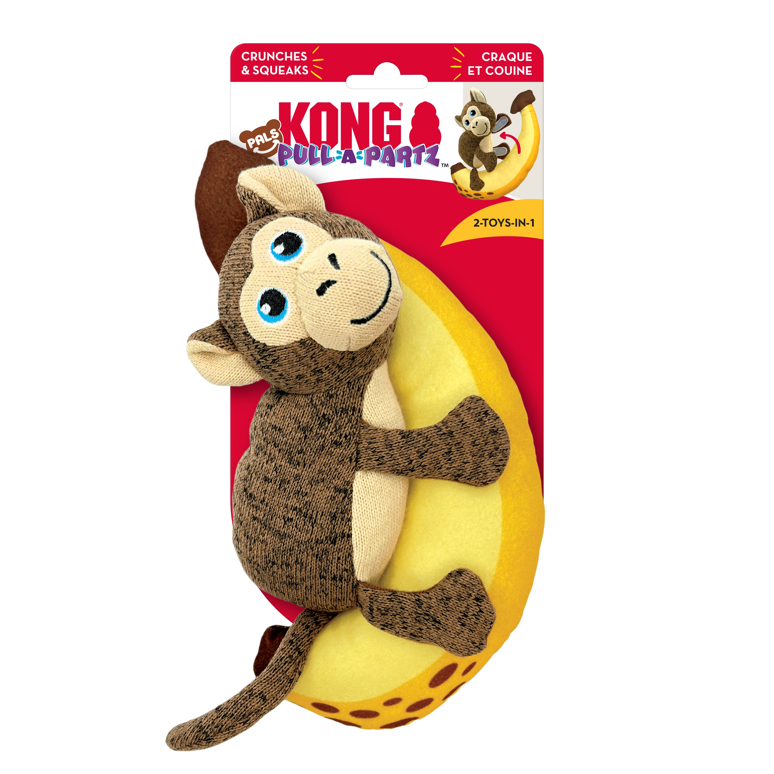 KONG Pull-A-Partz Pals Monkey Dog Toy