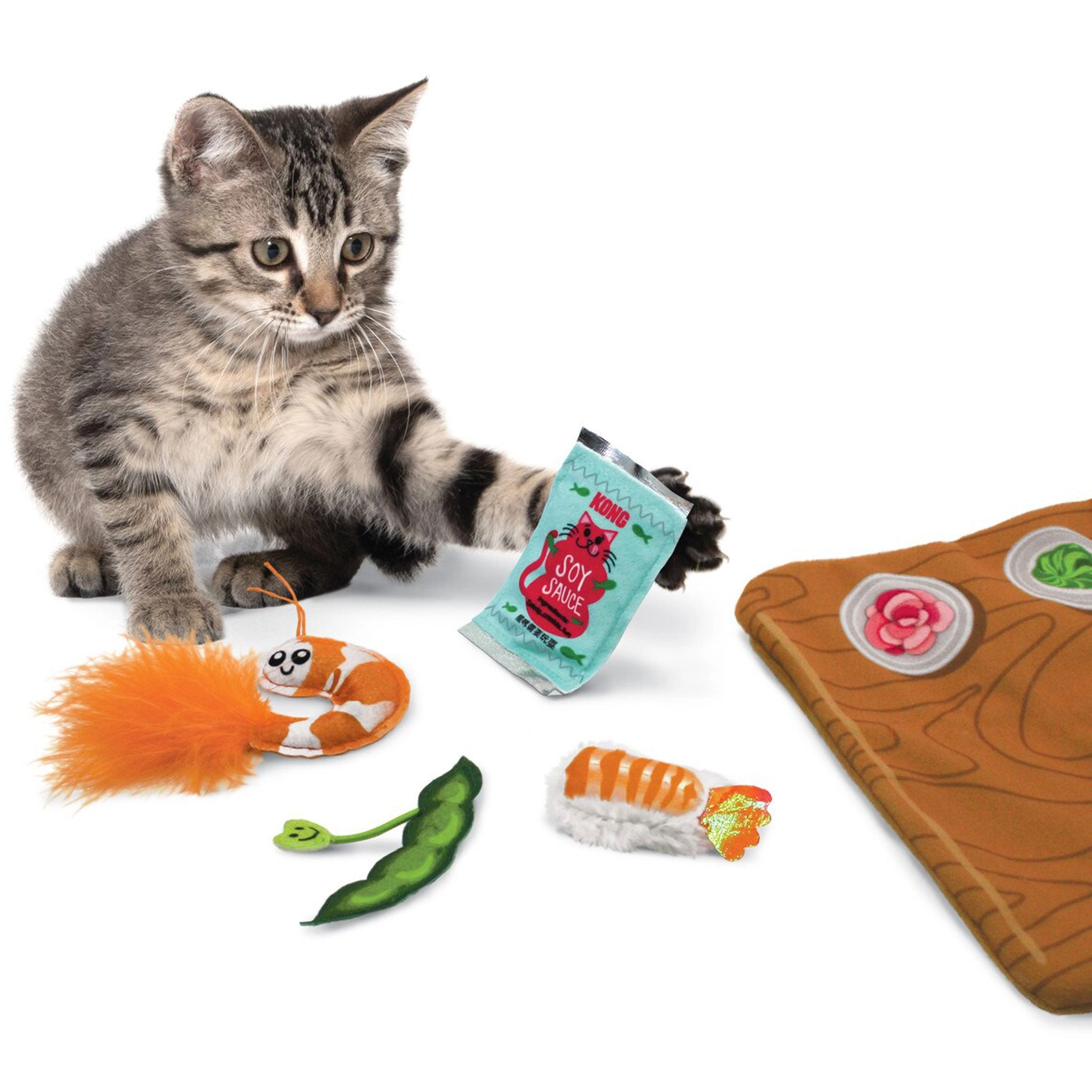 Kong Pull-a-partz Sushi Multi Cat Toys