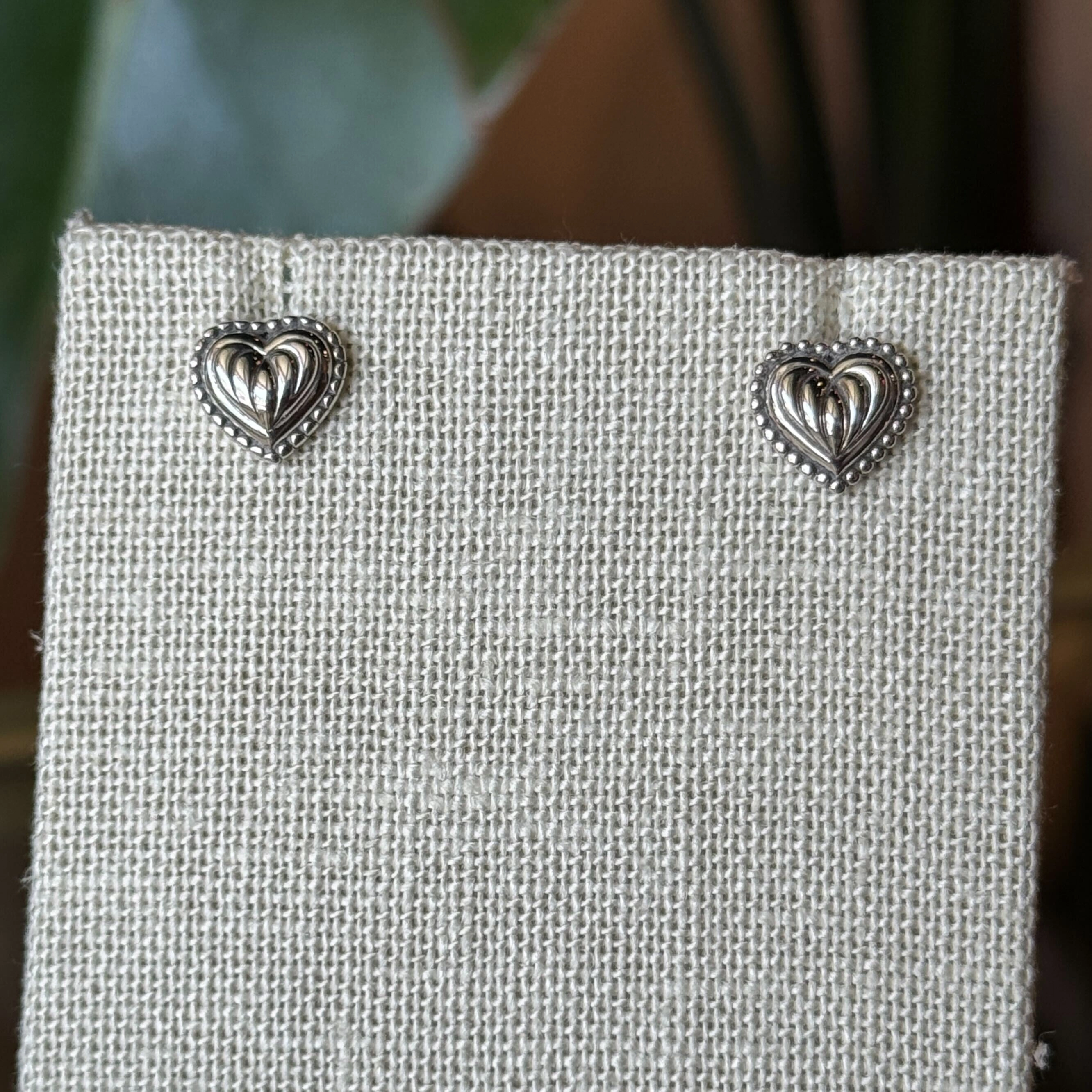 LAGOS Caviar Heart Stud Earrings