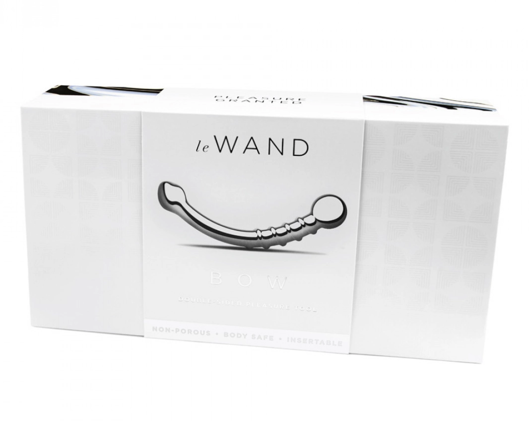 Le Wand Bow Stainless Steel G-Spot   P-Spot Dildo