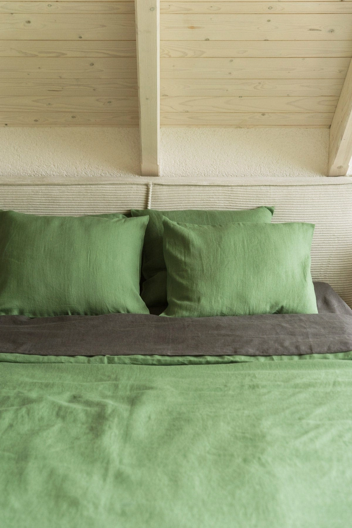 Linen Duvet Cover | Matcha Green