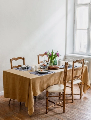Linen Tablecloth | Mustard