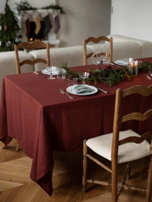 Linen Tablecloth | Terracotta