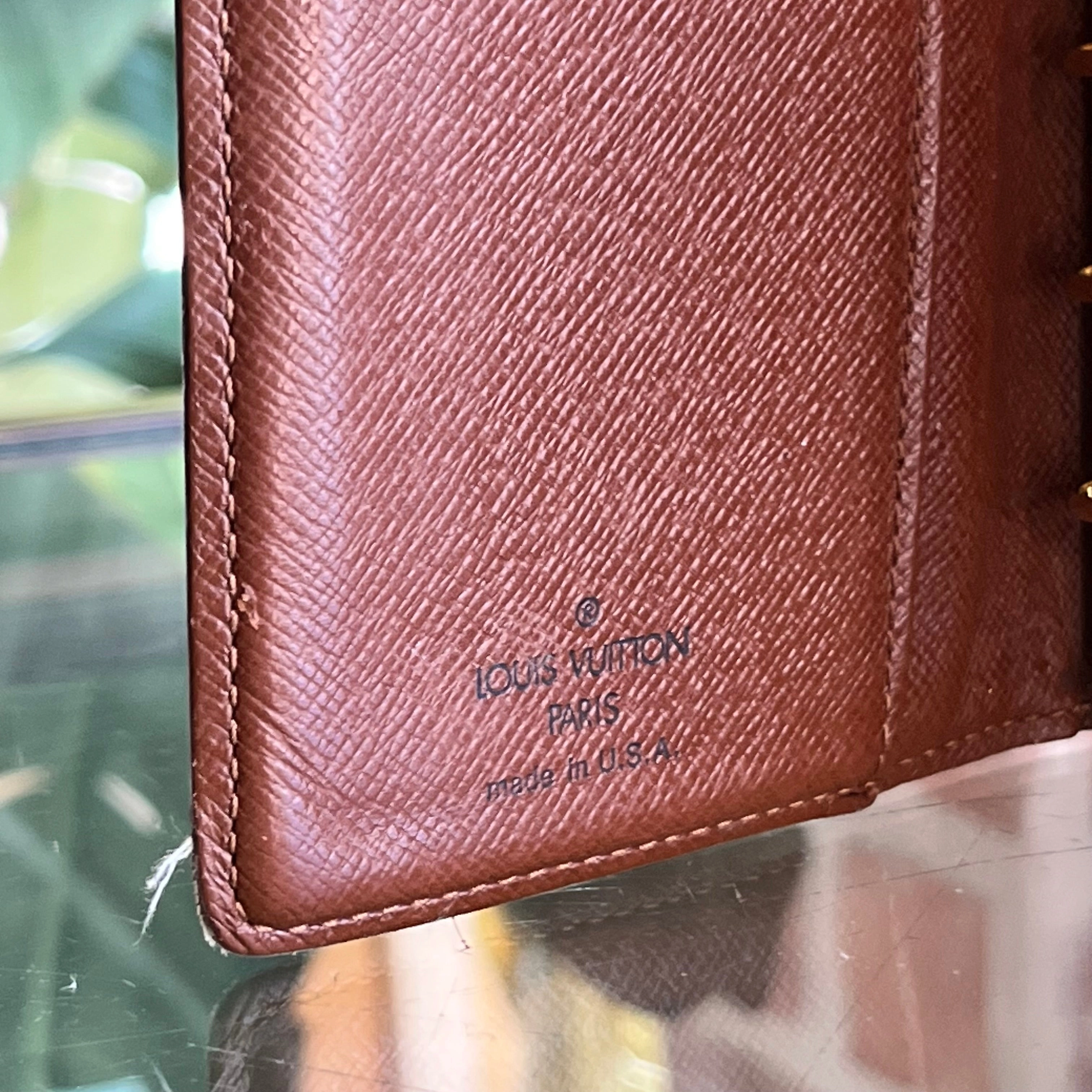 LOUIS VUITTON Agenda Cover Monogram Canvas Planner