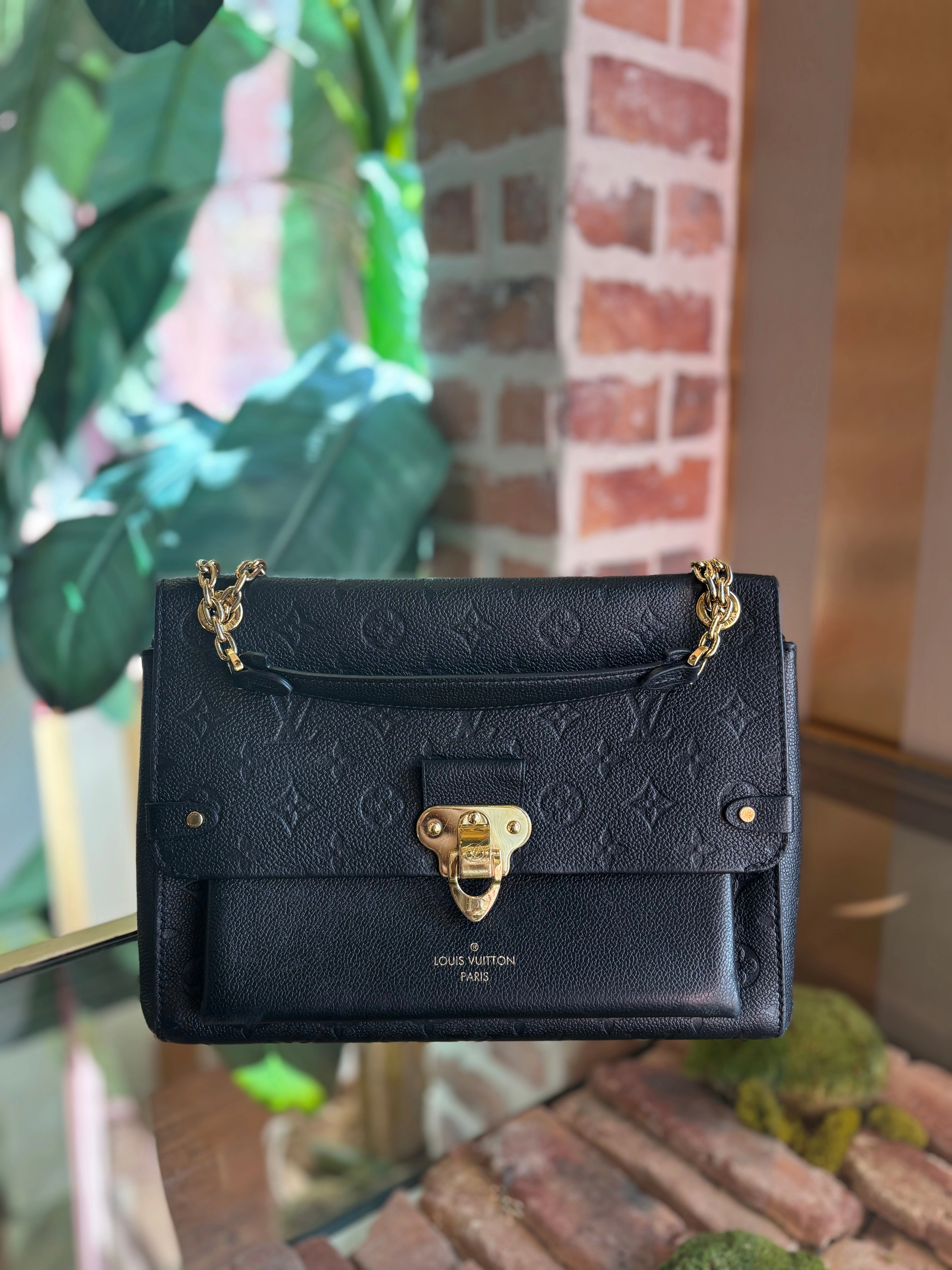 LOUIS VUITTON Black Empriente Vavin MM Shoulder Bag