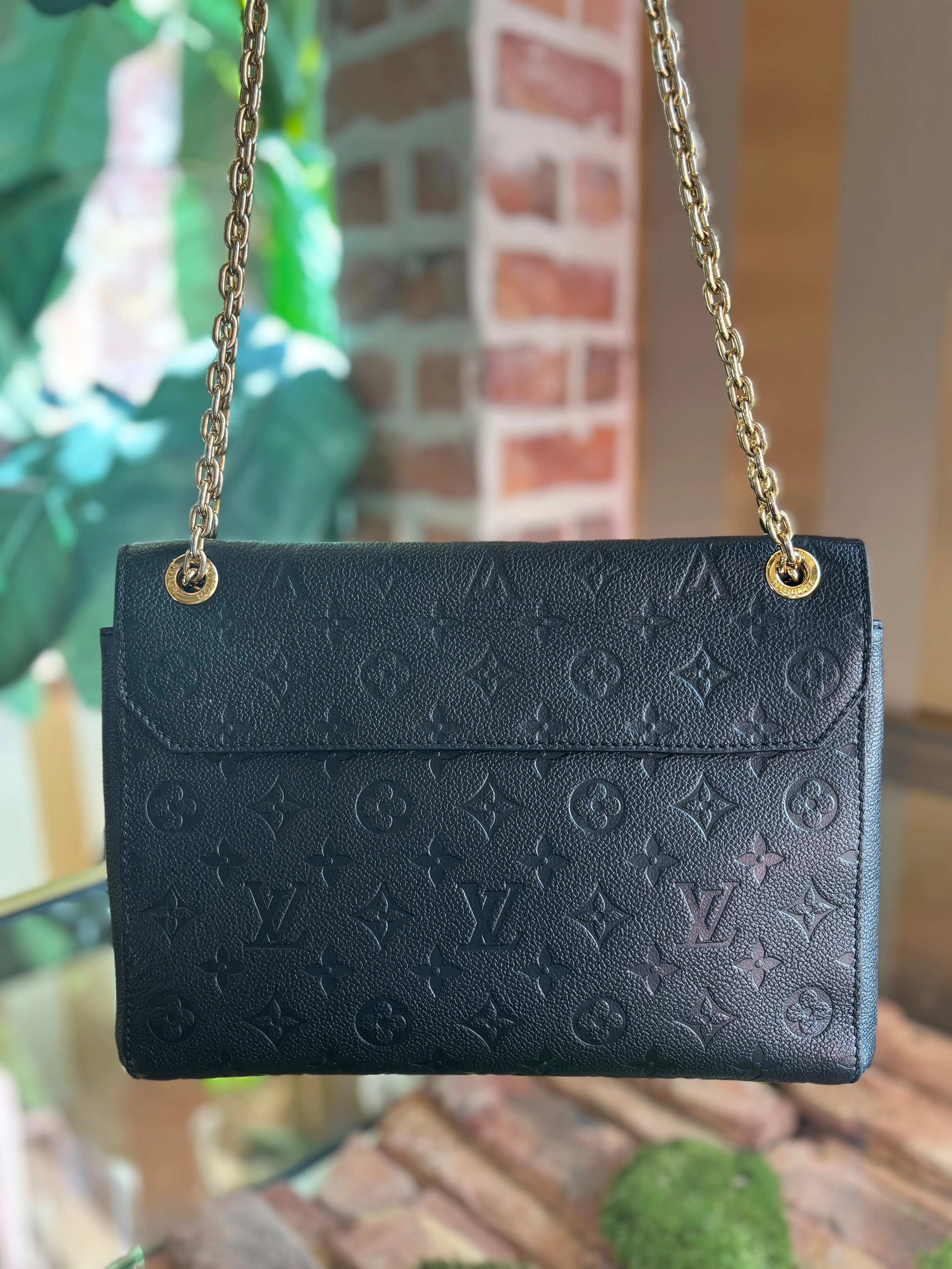 LOUIS VUITTON Black Empriente Vavin MM Shoulder Bag