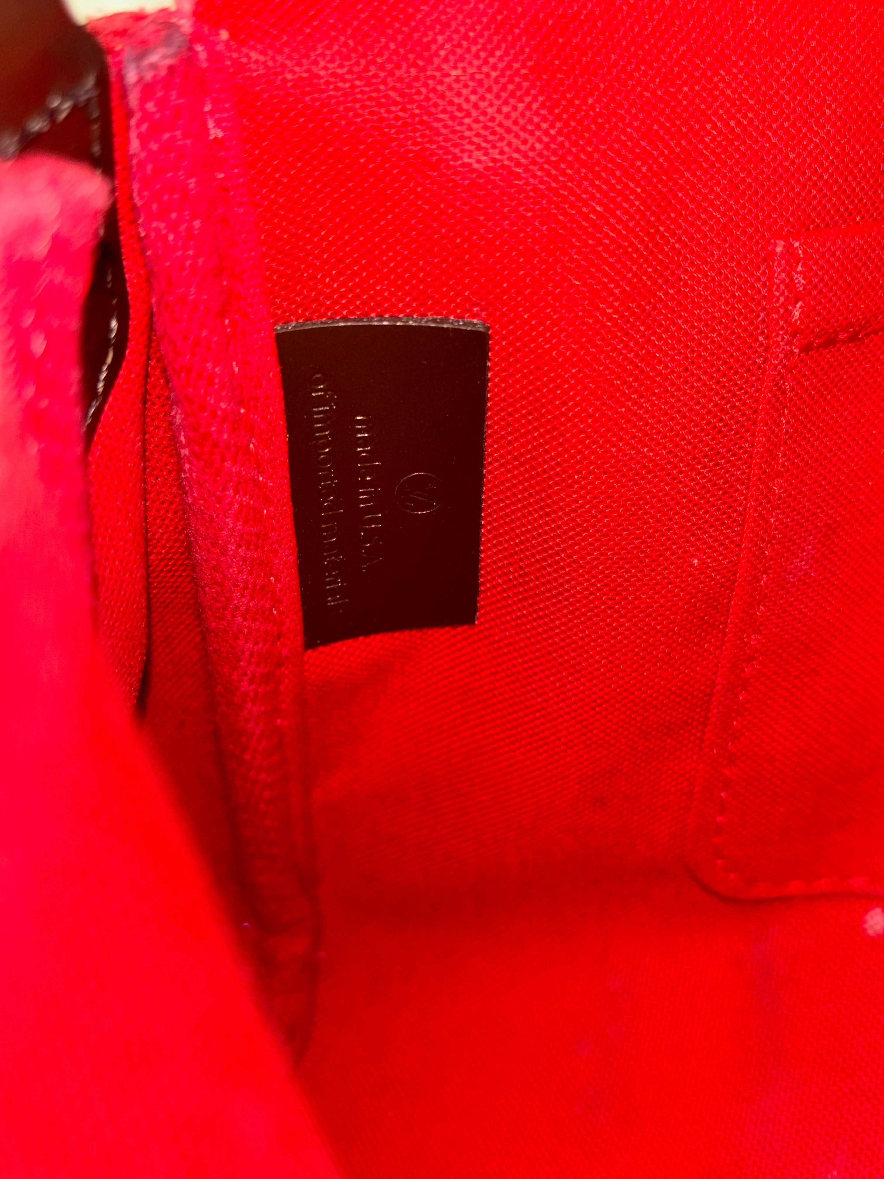 LOUIS VUITTON Favorite MM Damier Ebene Canvas Crossbody Bag