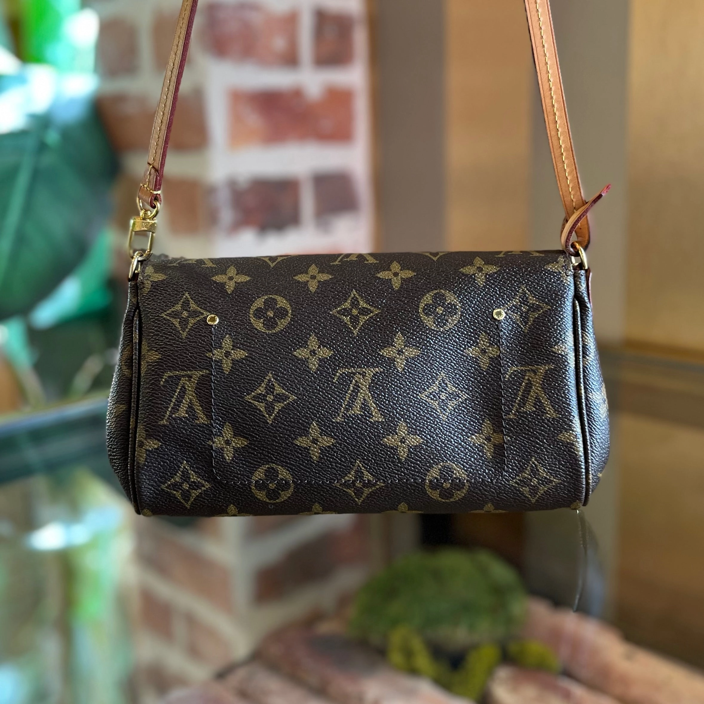 LOUIS VUITTON Favorite PM Brown Monogram Canvas Crossbody Bag