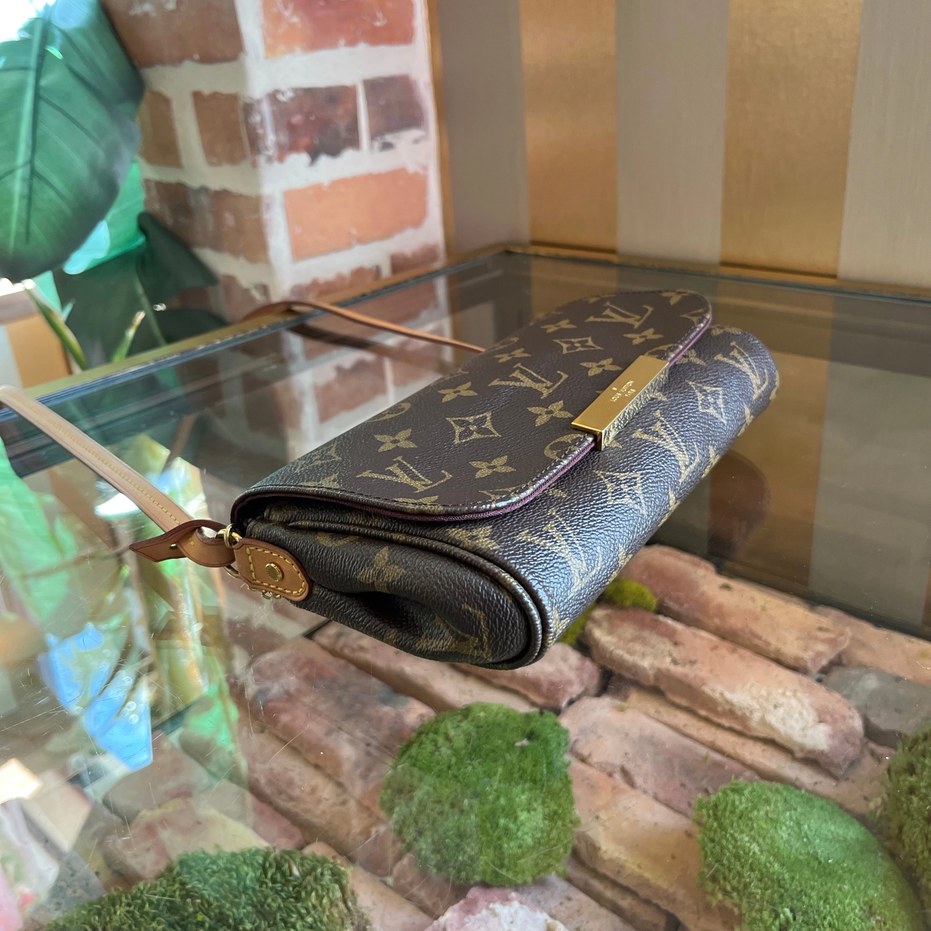 LOUIS VUITTON Favorite PM Brown Monogram Canvas Crossbody Bag