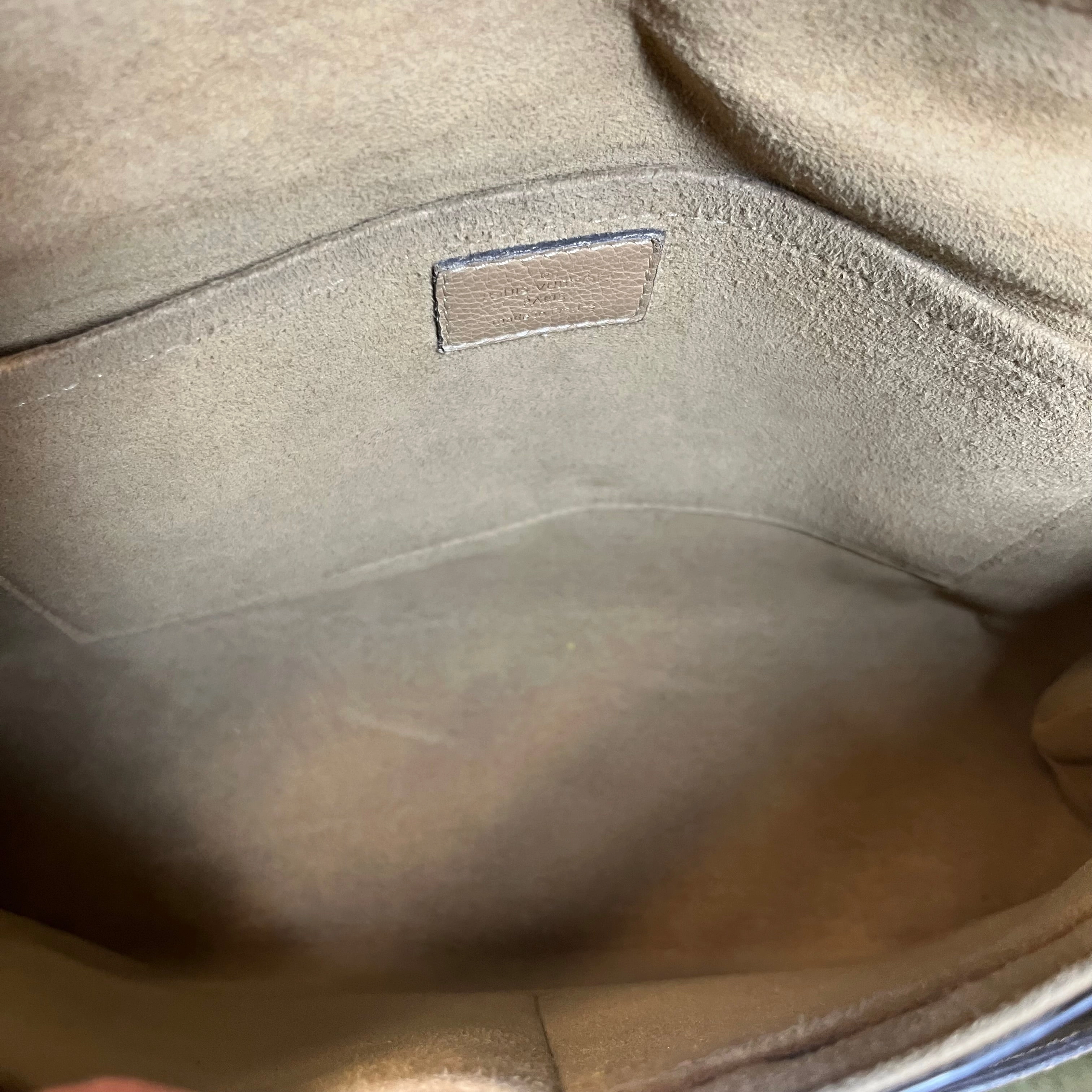 LOUIS VUITTON Marignan Beige Monogram Canvas Crossbody Bag