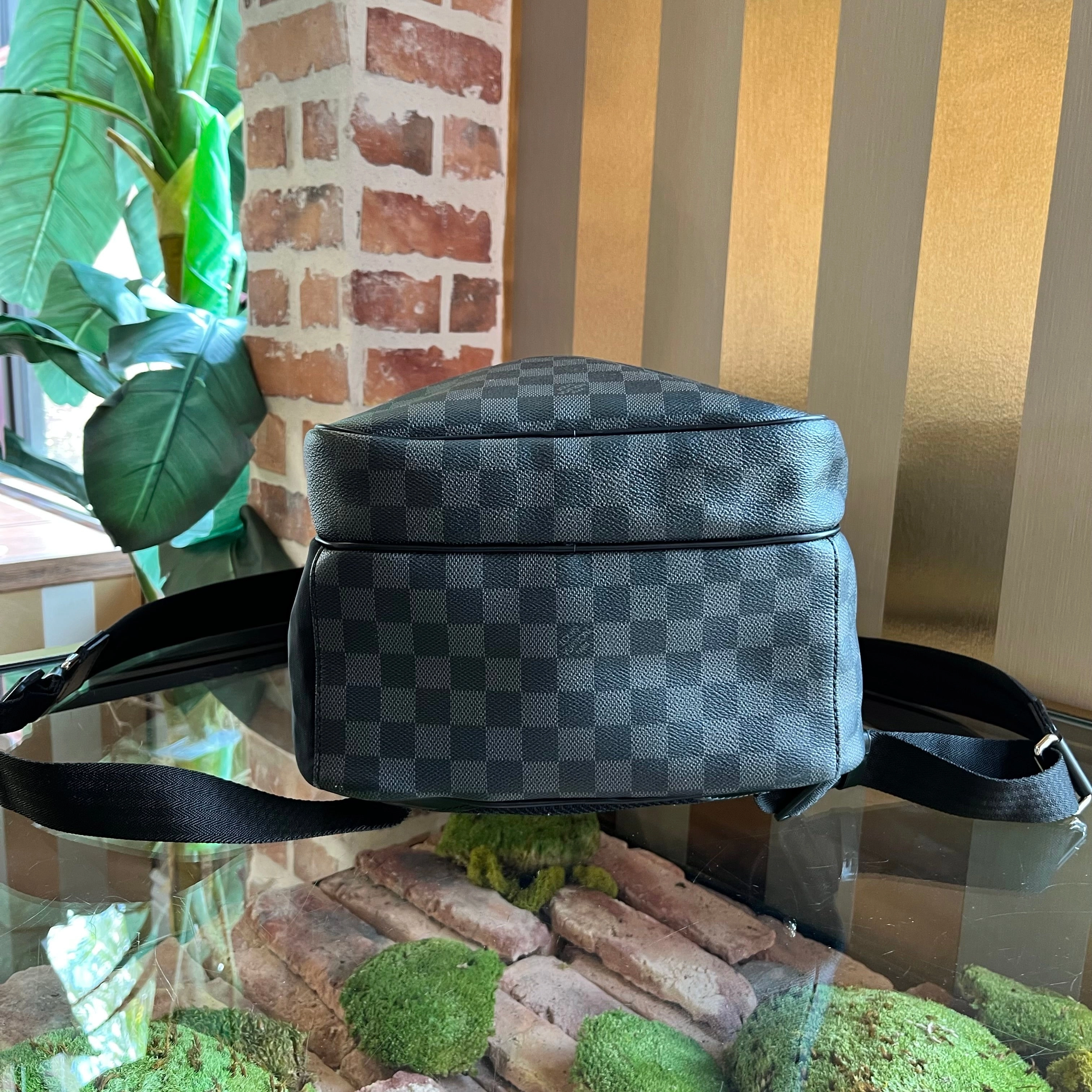 LOUIS VUITTON Michael Damier Graphite Canvas Backpack