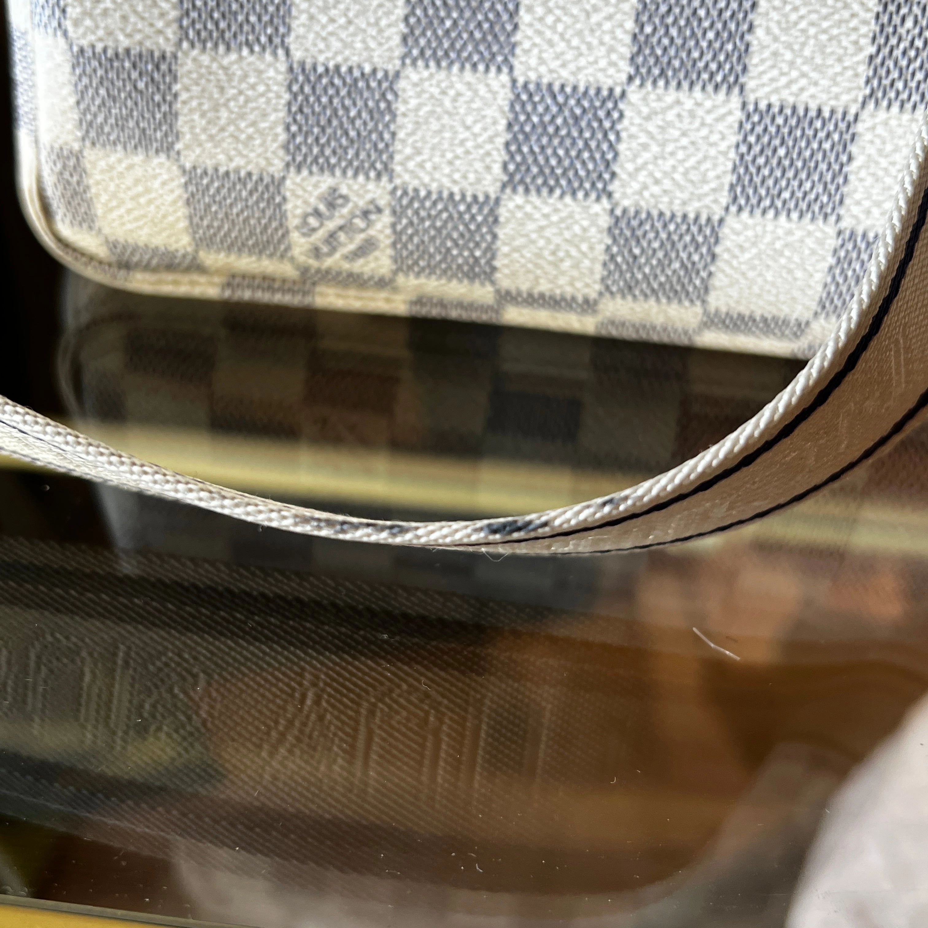 LOUIS VUITTON Naviglio Damier Azur Shoulder Bag