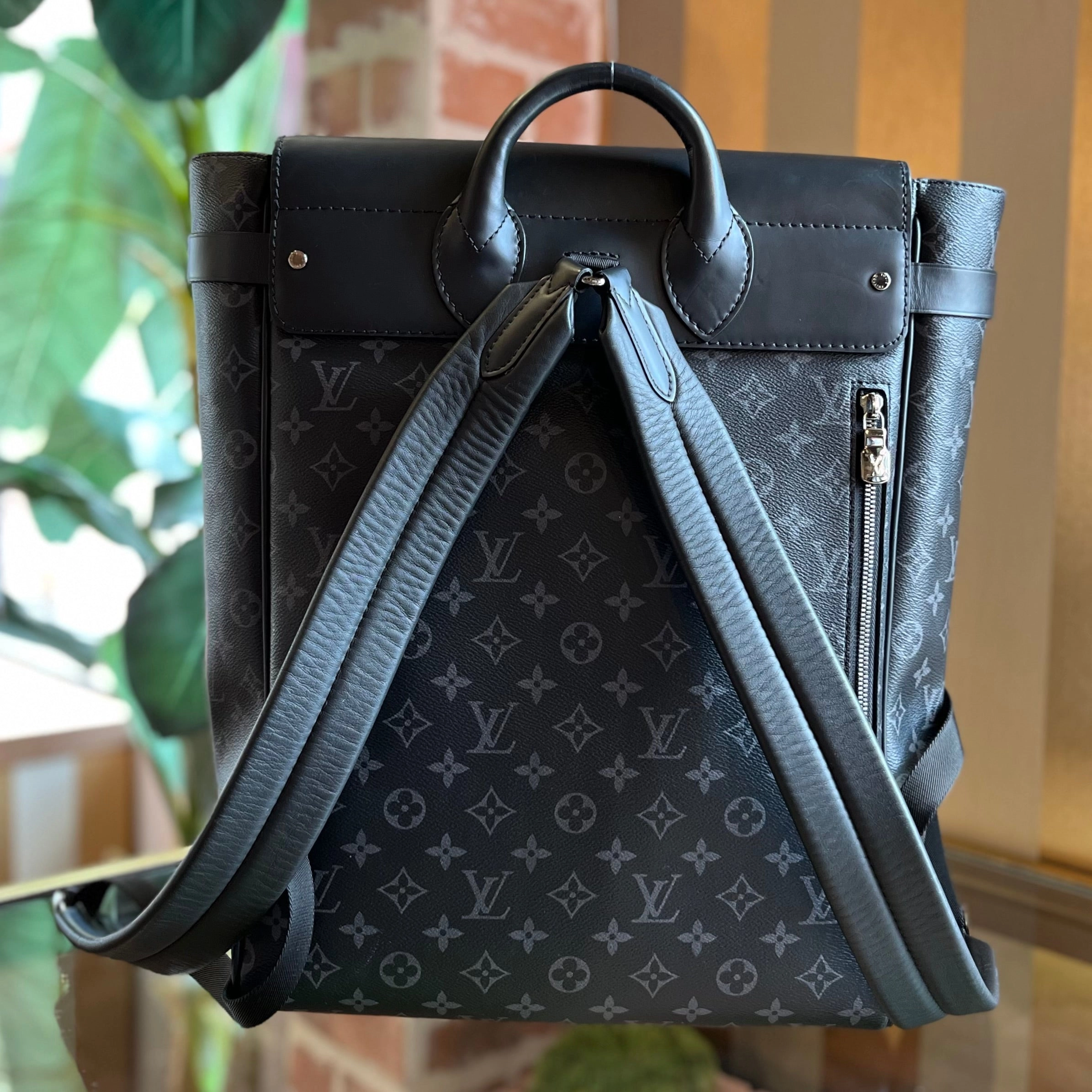 LOUIS VUITTON Steamer Monogram Eclipse Backpack