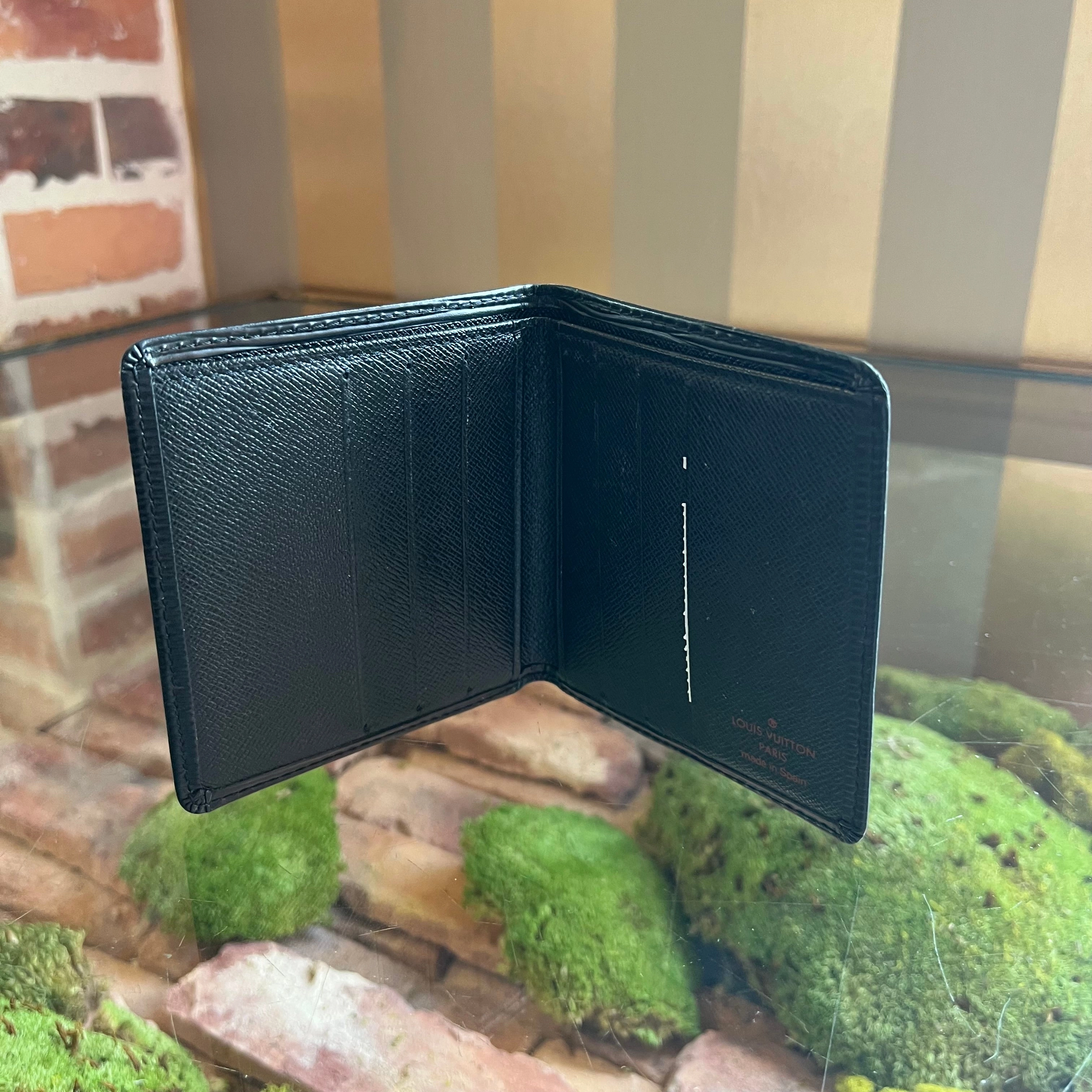 LOUIS VUITTON Vintage Black Epi Bifold Wallet