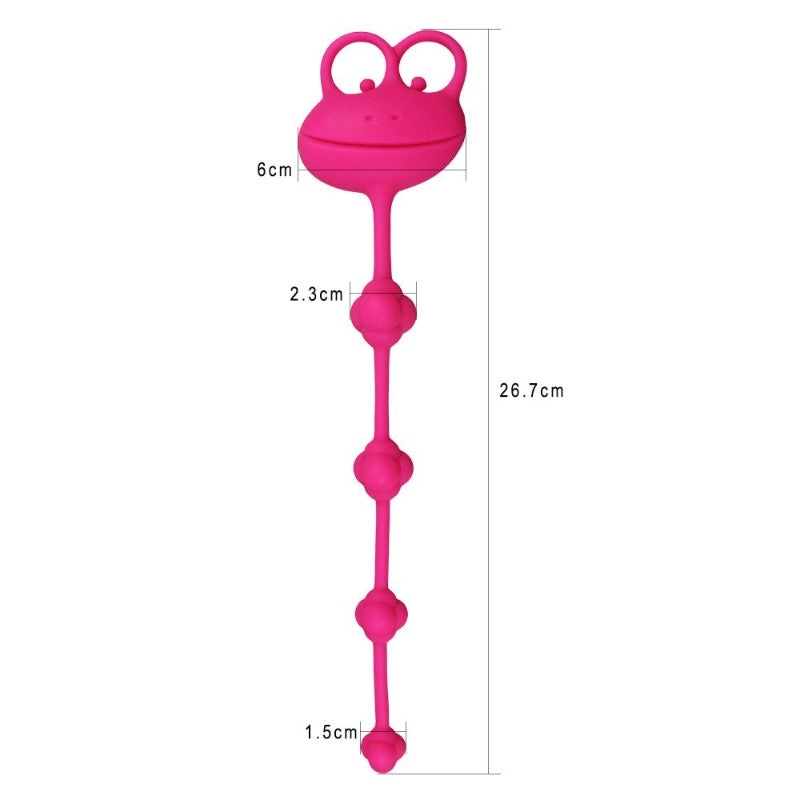 LoveToy 10 Silicone Frog Anal Beads