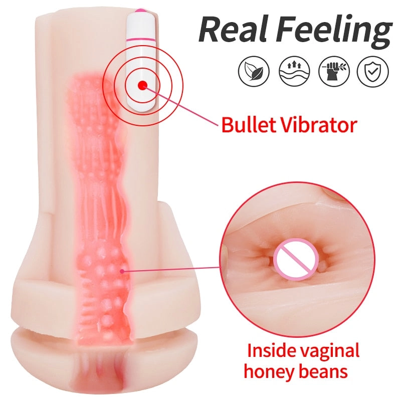 Male Masturbators for Men Vagina Vacuum Pocket Pussy Endurance Exercise Masturbation Sex Toys