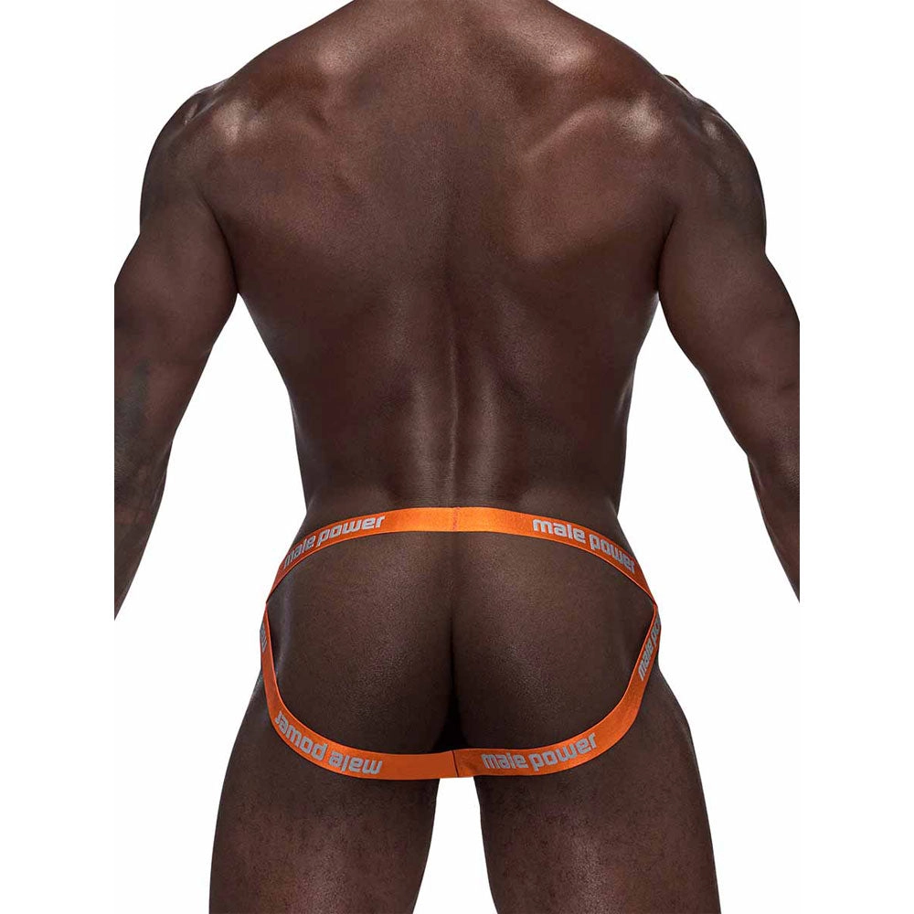 Male Power Casanova Uplift Jock - Orange Grey