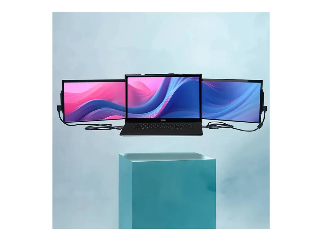 Mobile Pixels Trio - LCD monitor - 13.3 - portable - 1920 x 1080 Full HD (1080p) @ 60 Hz - IPS - 250 cd/mï¿½ - USB-C - metallic 101-1003P04