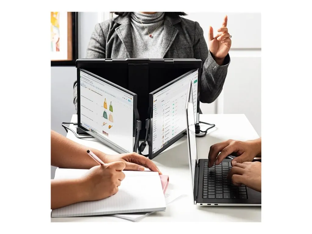Mobile Pixels Trio - LCD monitor - 13.3 - portable - 1920 x 1080 Full HD (1080p) @ 60 Hz - IPS - 250 cd/mï¿½ - USB-C - metallic 101-1003P04