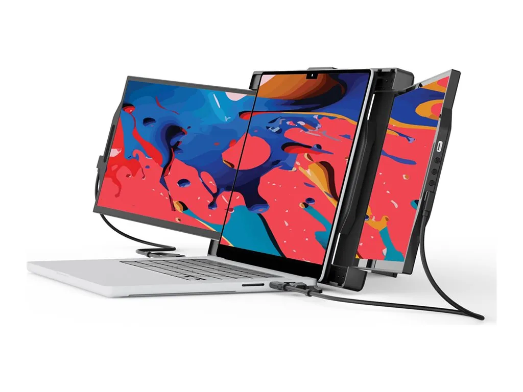 Mobile Pixels Trio - LCD monitor - 13.3 - portable - 1920 x 1080 Full HD (1080p) @ 60 Hz - IPS - 250 cd/mï¿½ - USB-C - metallic 101-1003P04