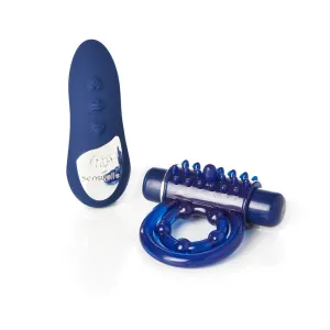 NU Sensuelle Remote Bullet Cock Ring - Blue