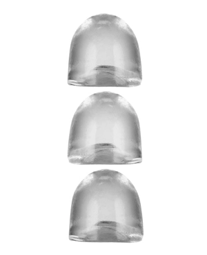 Oxballs Penis Sheath 7/8 Adjustfit Inserts - Pack Of 3 Clear