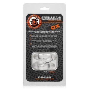 Oxballs Z-Balls - Ballstretcher and Cockring (Clear) | Dreamy Desire | Adult Sex Toys