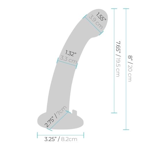 Pegasus Remote Control 8 Inch P-G Spot Silicone Peg With Harness - Blue