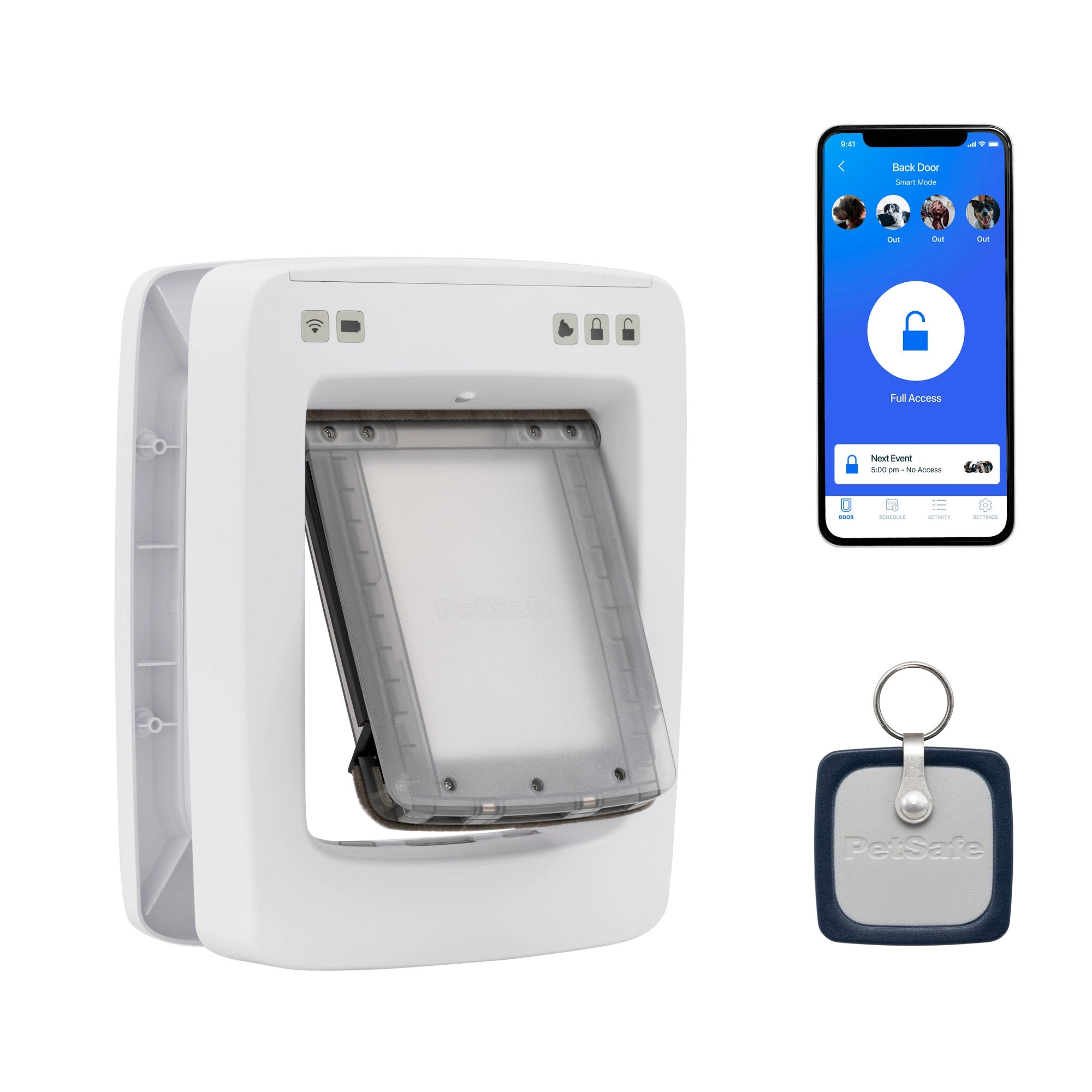 PetSafe® NEVER RUST SmartDoor™ Connected Pet Door, Dog and Cat, Medium