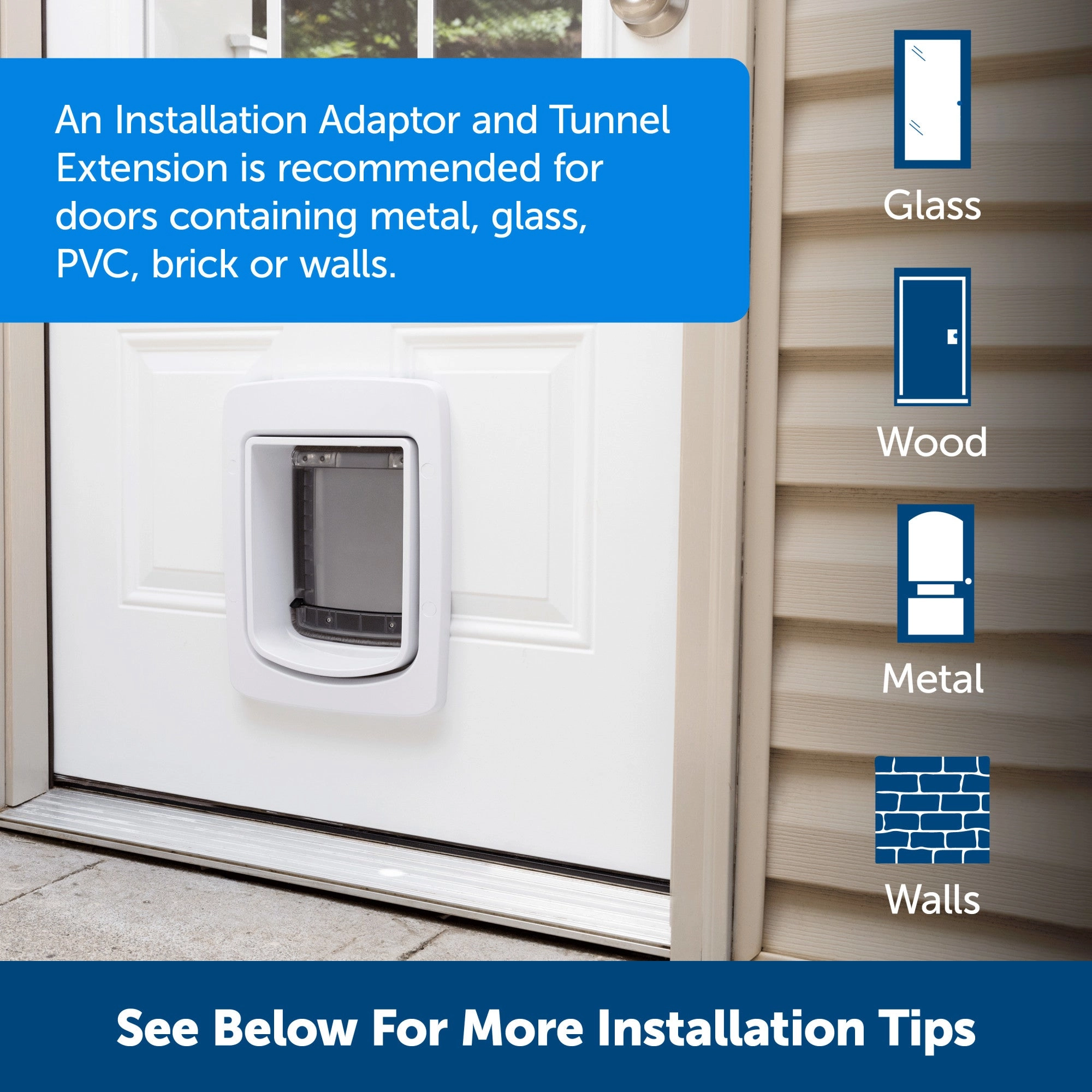 PetSafe® NEVER RUST SmartDoor™ Connected Pet Door, Dog and Cat, Medium