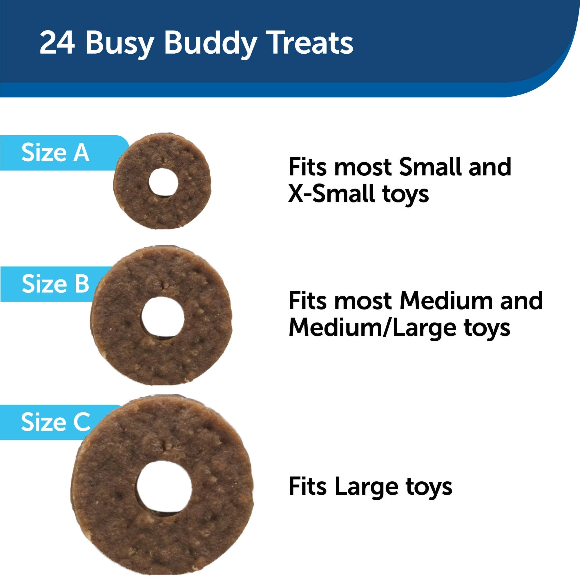 PetSafe® Rawhide Treat Ring Refills, Variety Pack, Original Rawhide and Peanut Butter Flavor, Replacement Treats for PetSafe Busy Buddy Treat Ring Holding Dog Toys