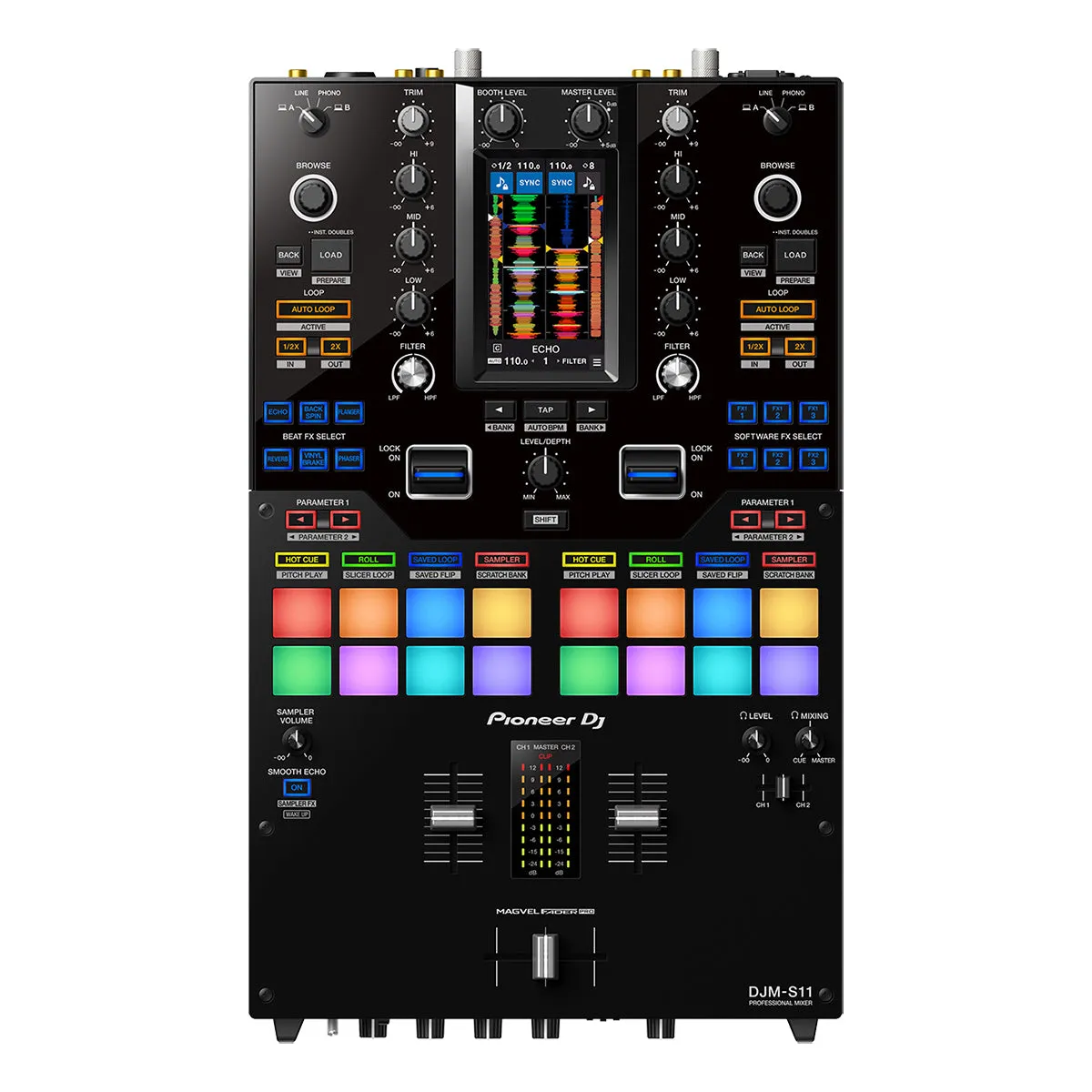 Pioneer DJ DJM-S11 Professional Scratch Style 2-channel DJ Mixer