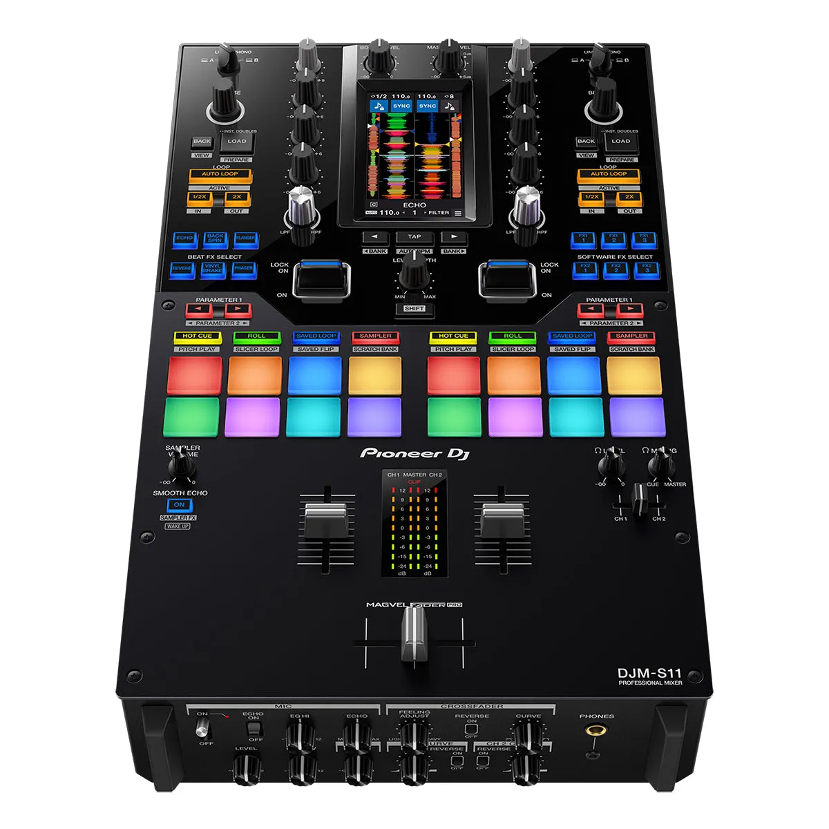 Pioneer DJ DJM-S11 Professional Scratch Style 2-channel DJ Mixer