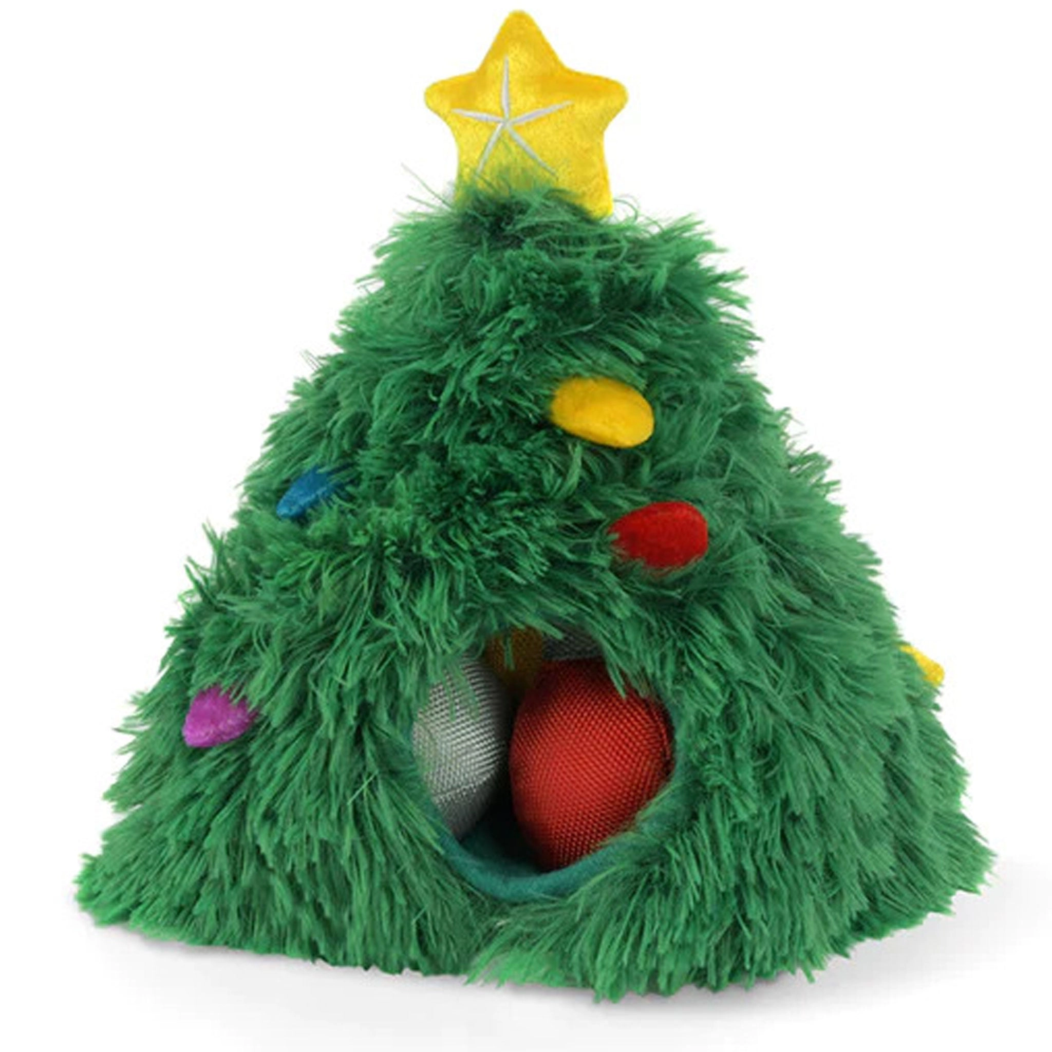 P.L.A.Y. Merry Woofmas Doglas Fur Burrow Plush Dog Toy