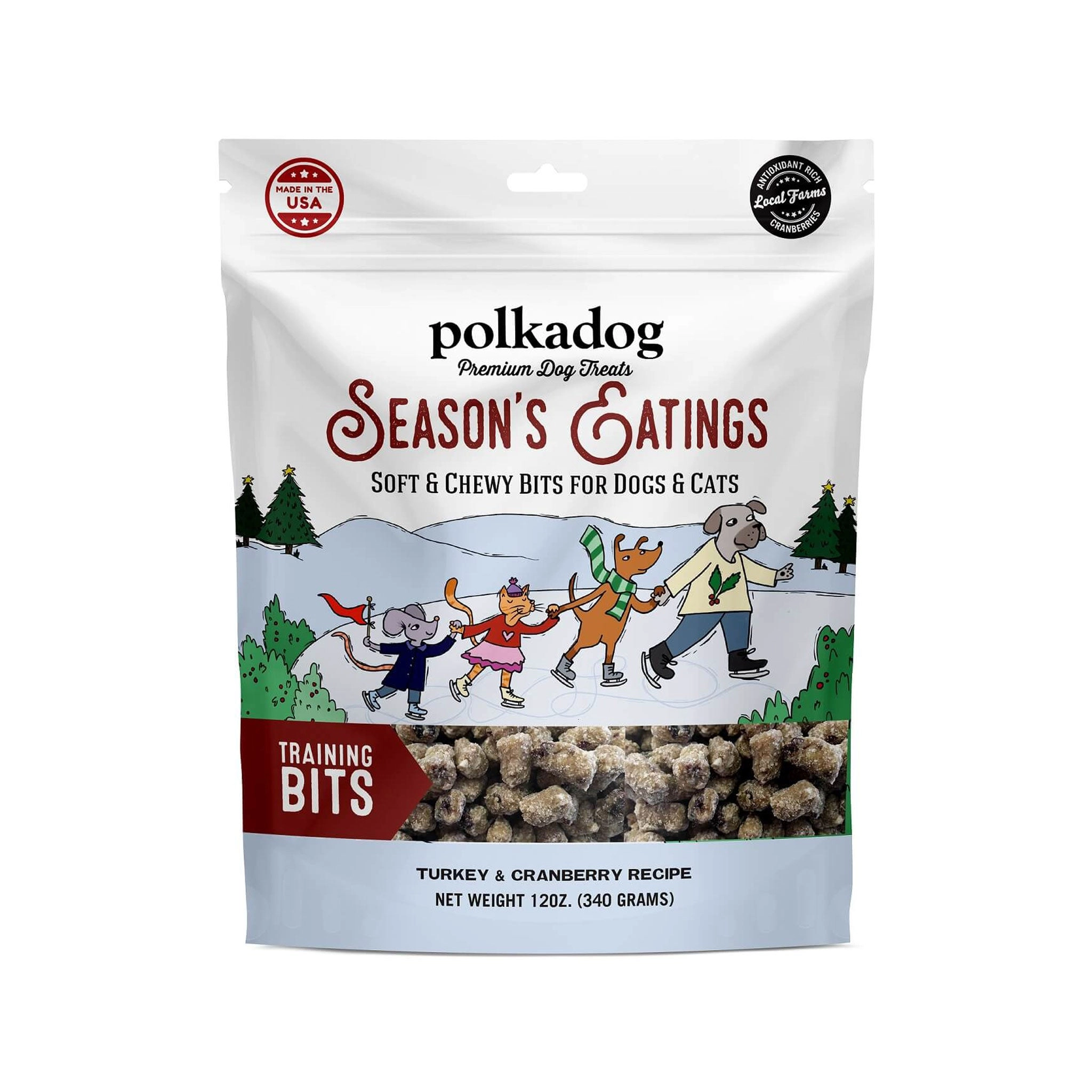 Polka Dog Bakery Season's Eatings Turkey & Cranberry Dog Treats
