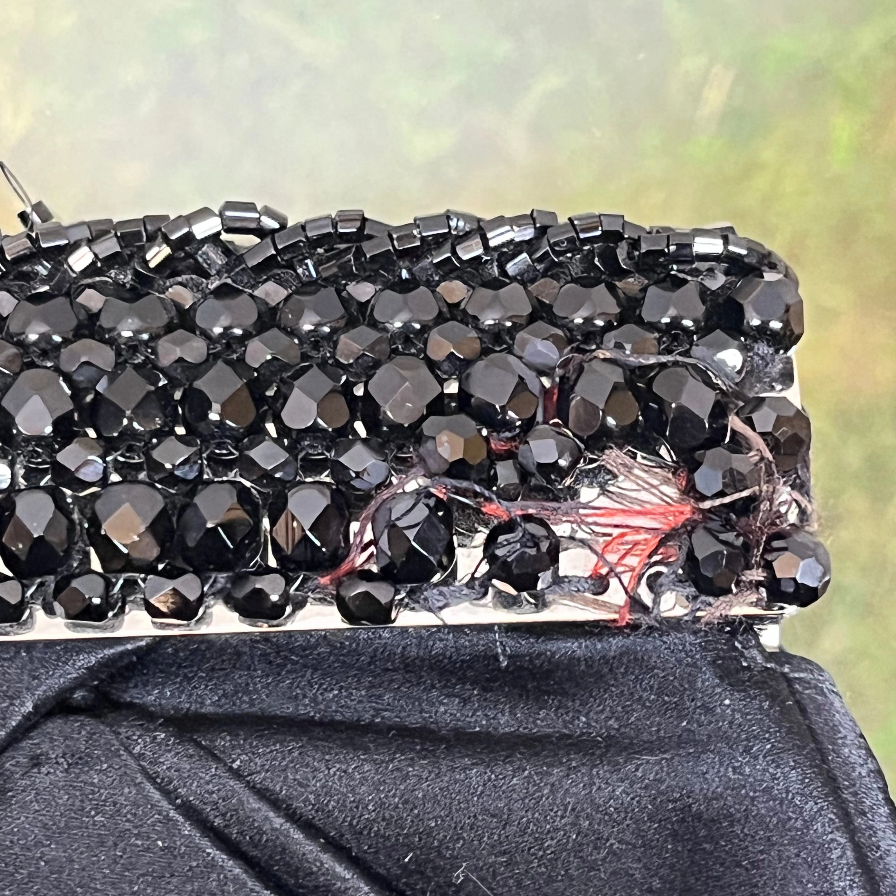 PRADA Crystal Satin Evening Clutch TS4009