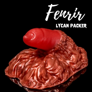 Premade Large Fenrir, Lycan Packer - Split Burgundy and Scarlet - Classic Firmness