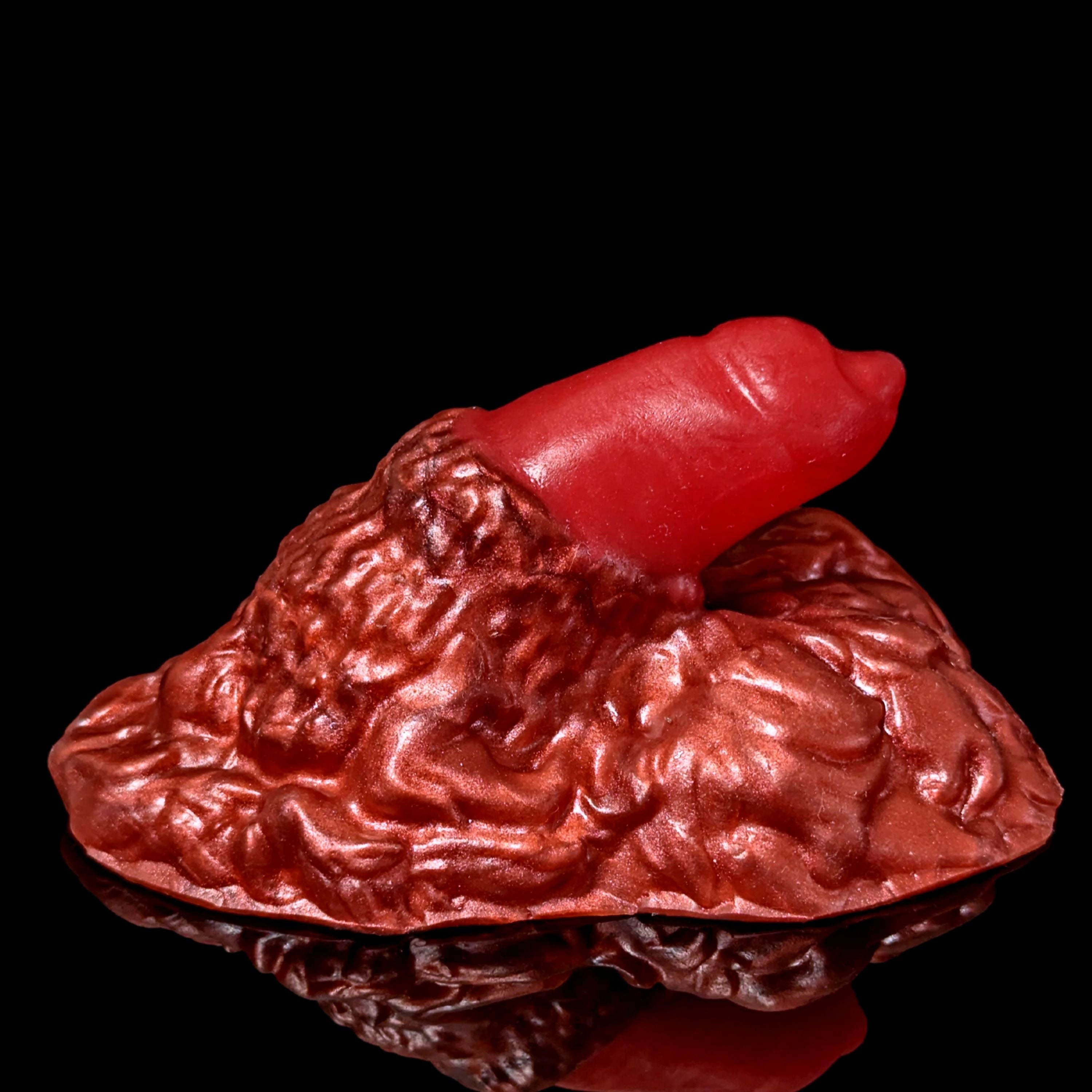 Premade Large Fenrir, Lycan Packer - Split Burgundy and Scarlet - Classic Firmness