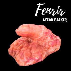 Premade Small Fenrir, Lycan Packer - Marble Orange, Red, and White - Classic Firmness