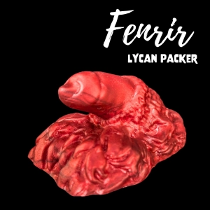 Premade Small Fenrir, Lycan Packer - Solid Blood Red - Classic Firmness