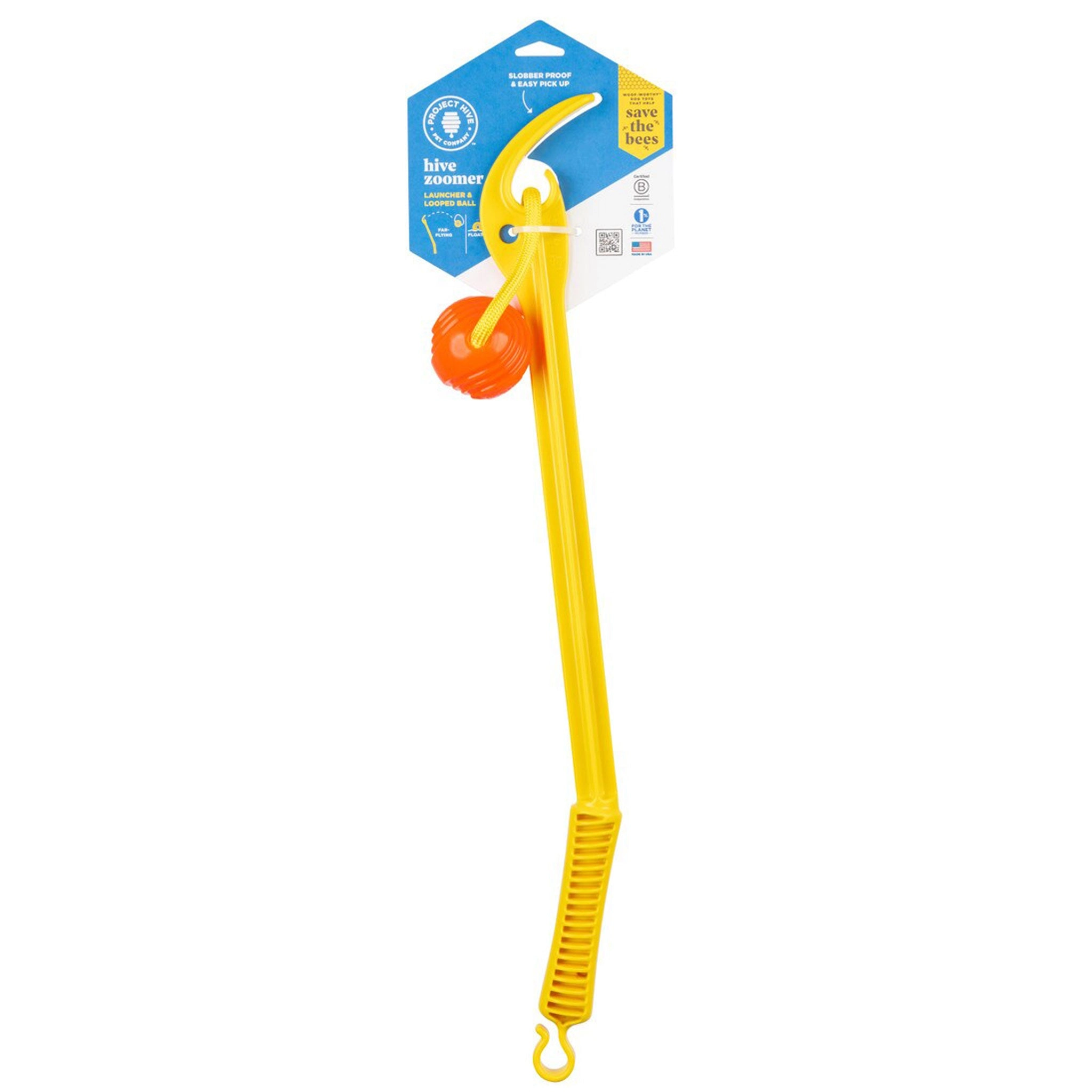 Project Hive Zoomer Fetch Toy Yellow Dog Toys