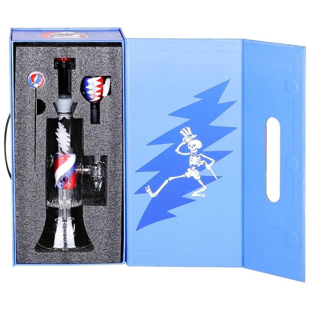 Pulsar x Grateful Dead Lightning Bolt Glass Bong